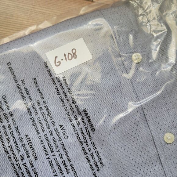 Brooks Brothers 1818 Original Polo Shirt Mens Size 17.5 - 36/37 Regular LS Gray - Picture 9 of 9